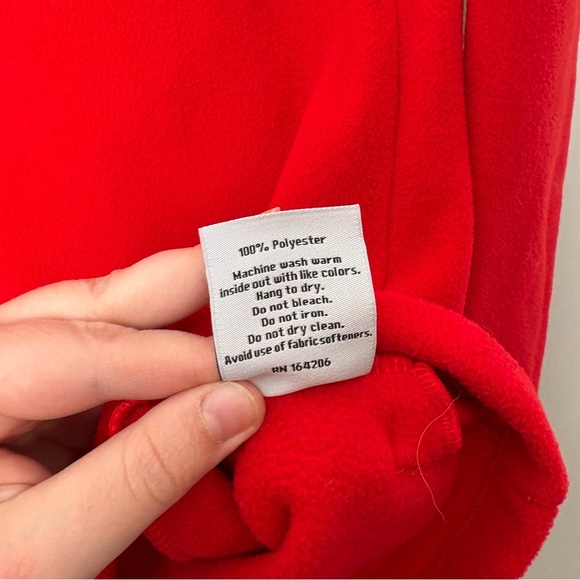 Dudley Stephens Greenpoint Fleece Turtleneck Red Sweater - Picture 8 of 9